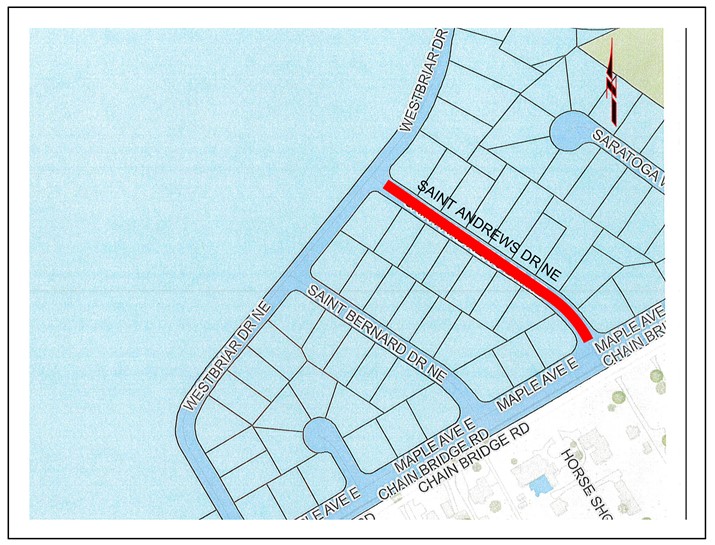 A St Andrews Dr NE location map