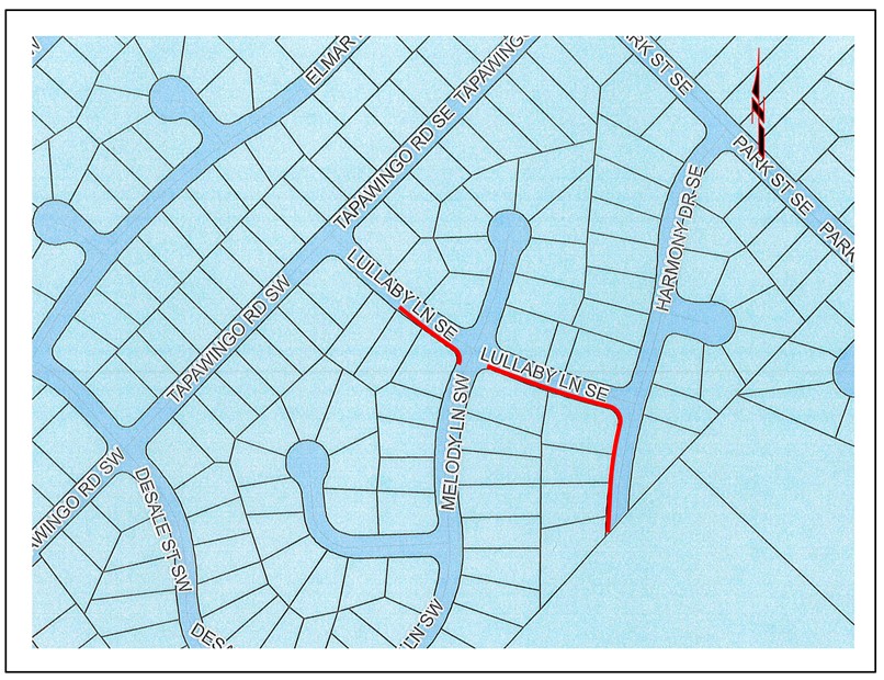 A Lullaby Ln SE location map