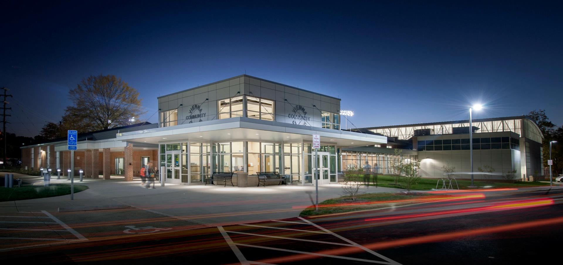 Community Center at night