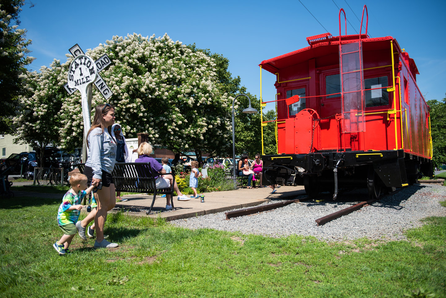 Red Caboose and Train Depot